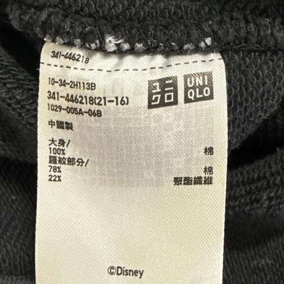 UT Uniqlo x Disney Women's Black Mickey Mouse Pullover Sweatshirt Top Size L - Picture 6 of 6